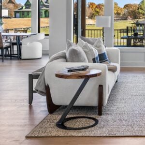 Alternative view of Zebra & Quilted Maple End Table - Eclipse Collection #003